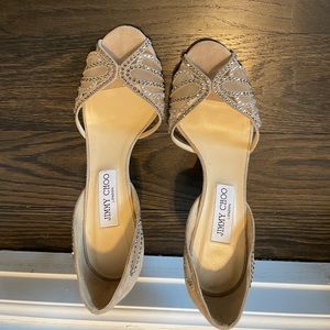 Jimmy Choo - Neutral Suede heels - Size 40 - New